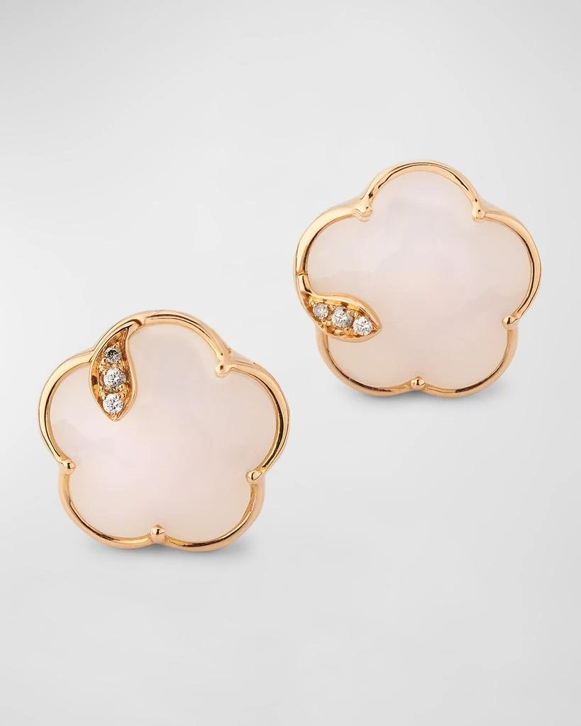 Pasquale Bruni 18k Rose Gold Joli Stud Earrings with Diamonds 1