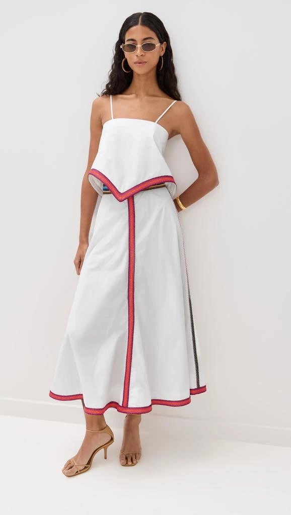 Rosie Assoulin Quartered A-Line Skirt 1