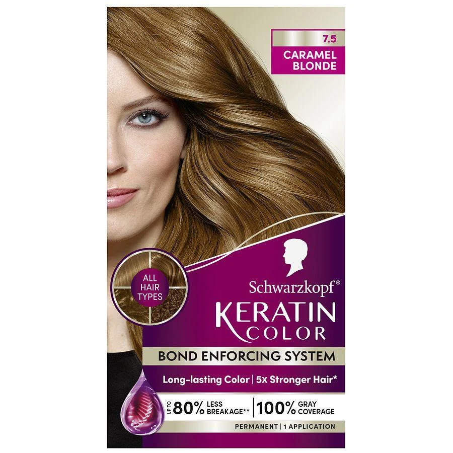Schwarzkopf Keratin Color Permanent Hair Color Cream 1