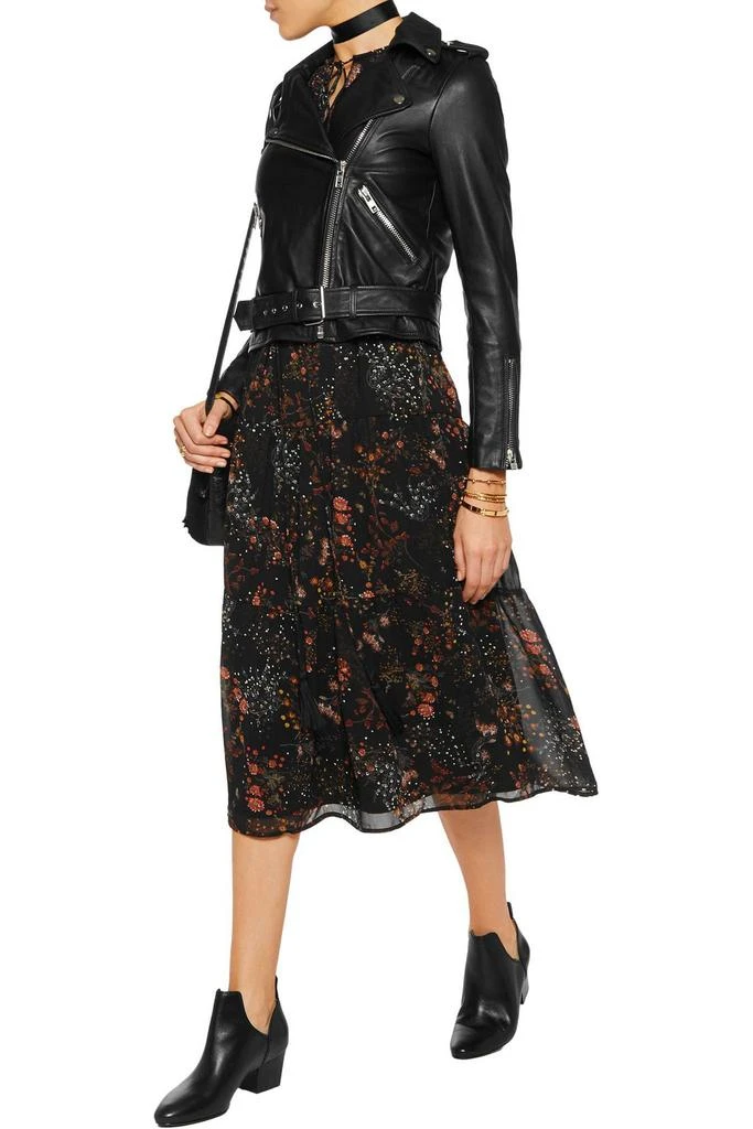Walter Baker Allison cropped leather biker jacket 5