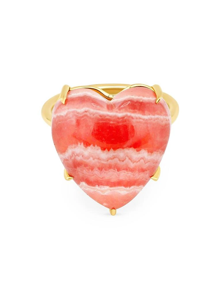 Jia Jia Love 14K Yellow Gold & Rhodochrosite Heart Ring 3