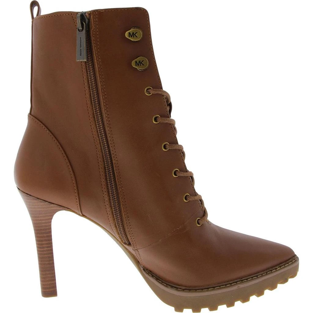 Michael Kors Womens Lace Up Pointed Toe Mid-Calf Boots 3