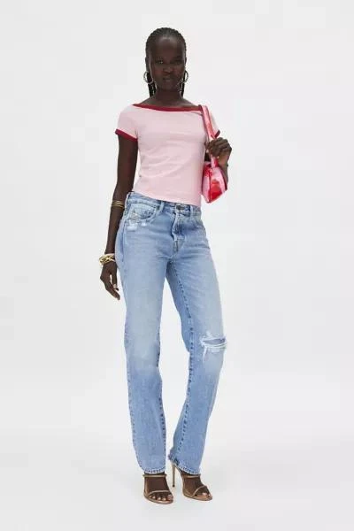 Diesel Diesel 1989 D-Mine Mid Rise Slim Straight Jean 1