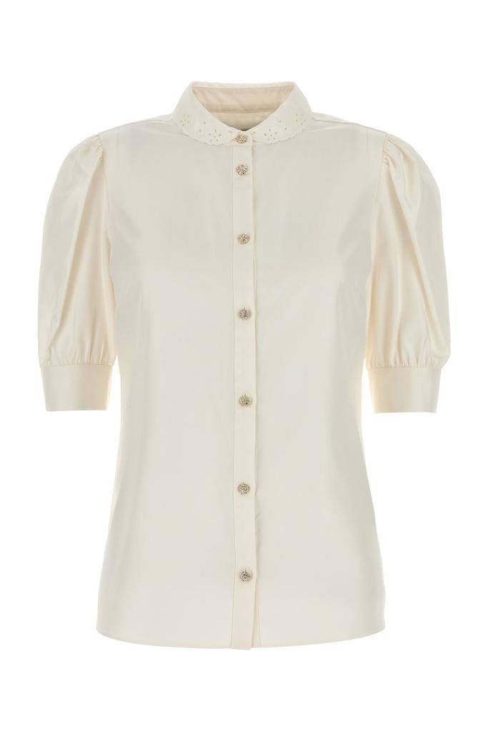 Alessandra Rich Ivory satin shirt