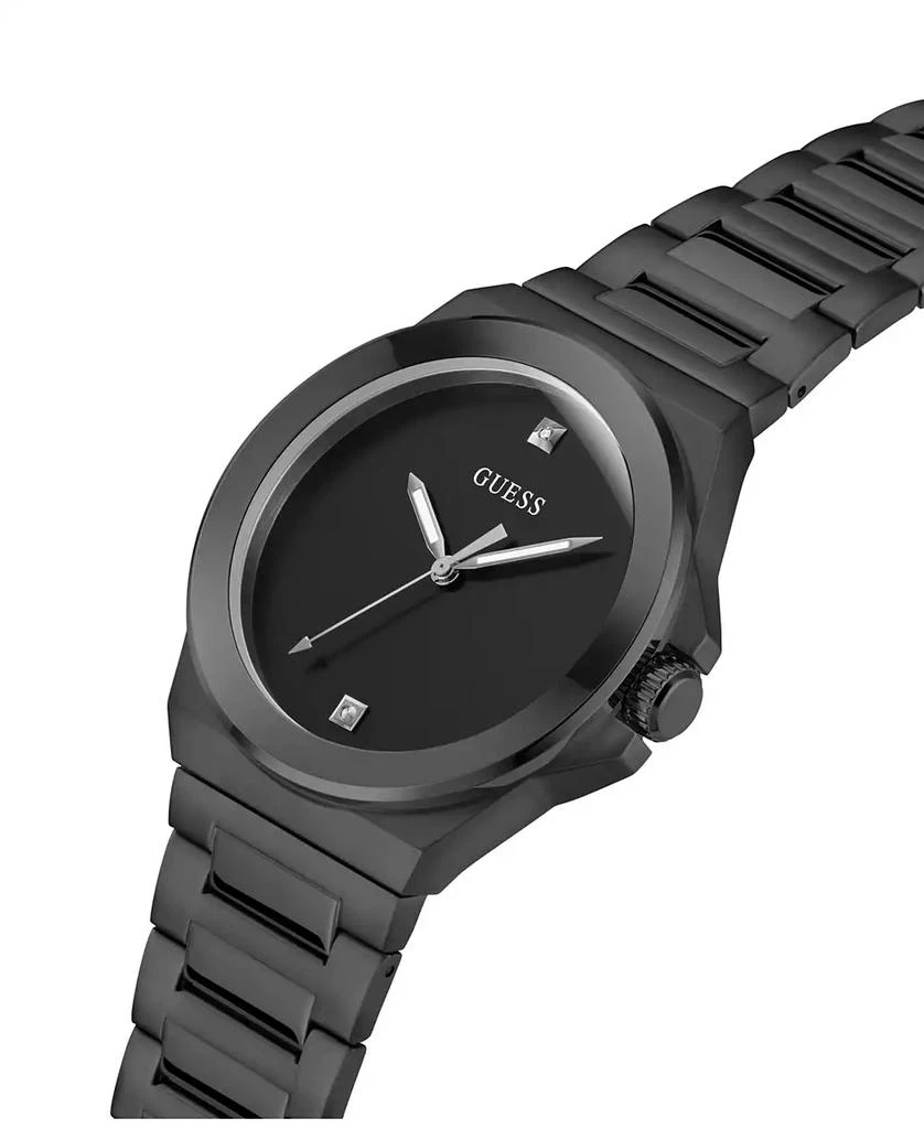 GUESS Men's Analog Black Stainless Steel Watch 44mm 3