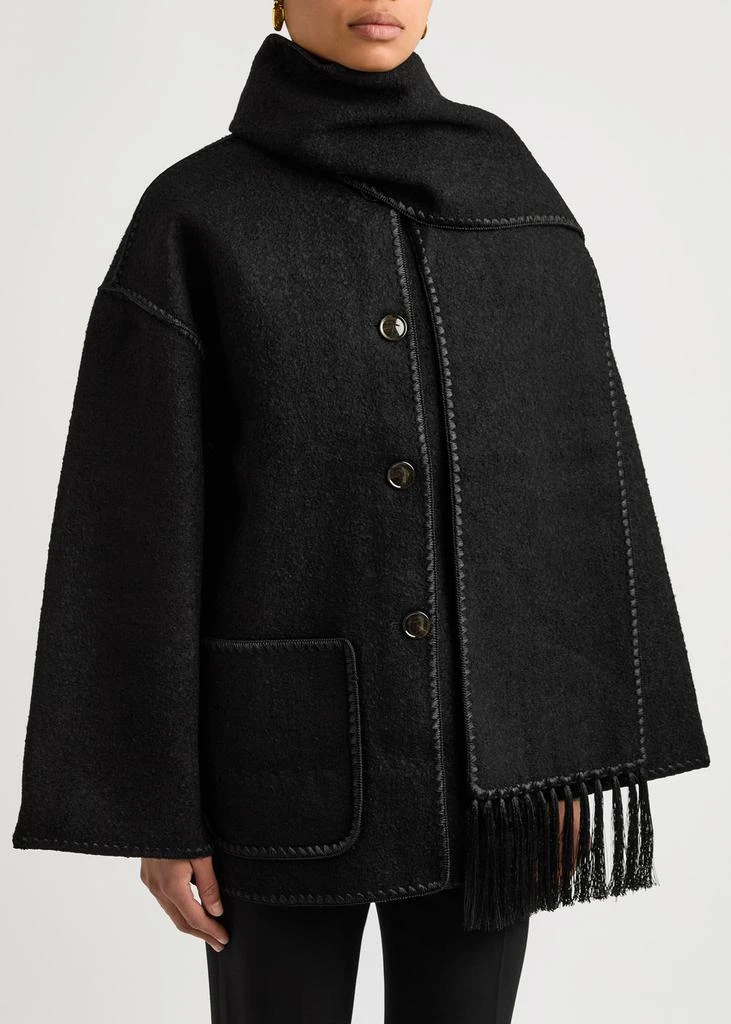 Totême Scarf-effect wool-blend jacket 2