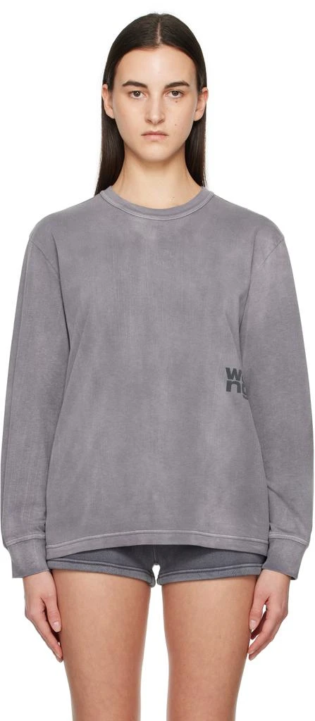 Alexander Wang Gray Puff Logo T-shirt 1