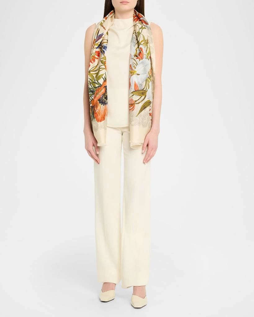 ETRO Bohemian Print Cotton 
Silk Scarf 2