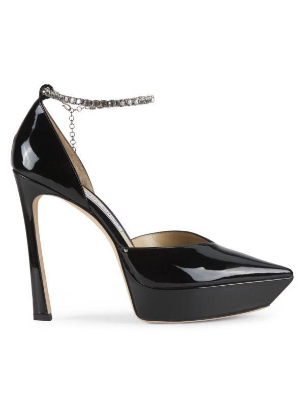 Jimmy Choo Saeda 125MM Leather Pumps