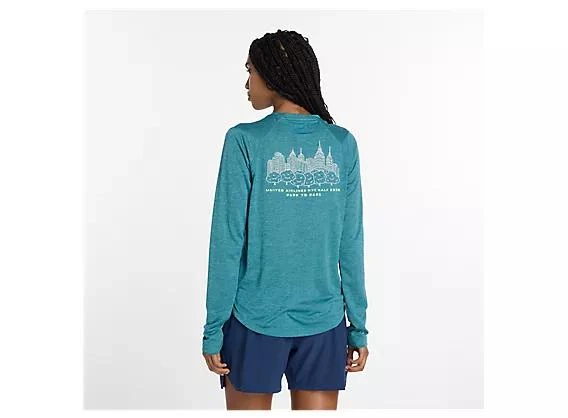 New Balance United Airlines NYC Half Graphic RC Essential Long Sleeve 4