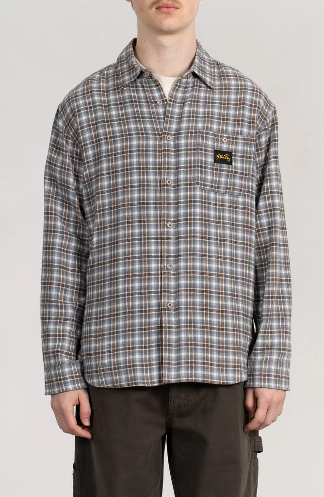 Stan Ray Oversize Plaid Flannel Button-Up Shirt 1