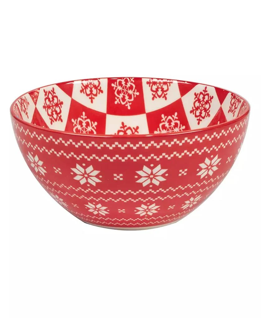 Certified International Peppermint Candy 30 oz All Purpose Bowls Set of 6, Service for 6 6