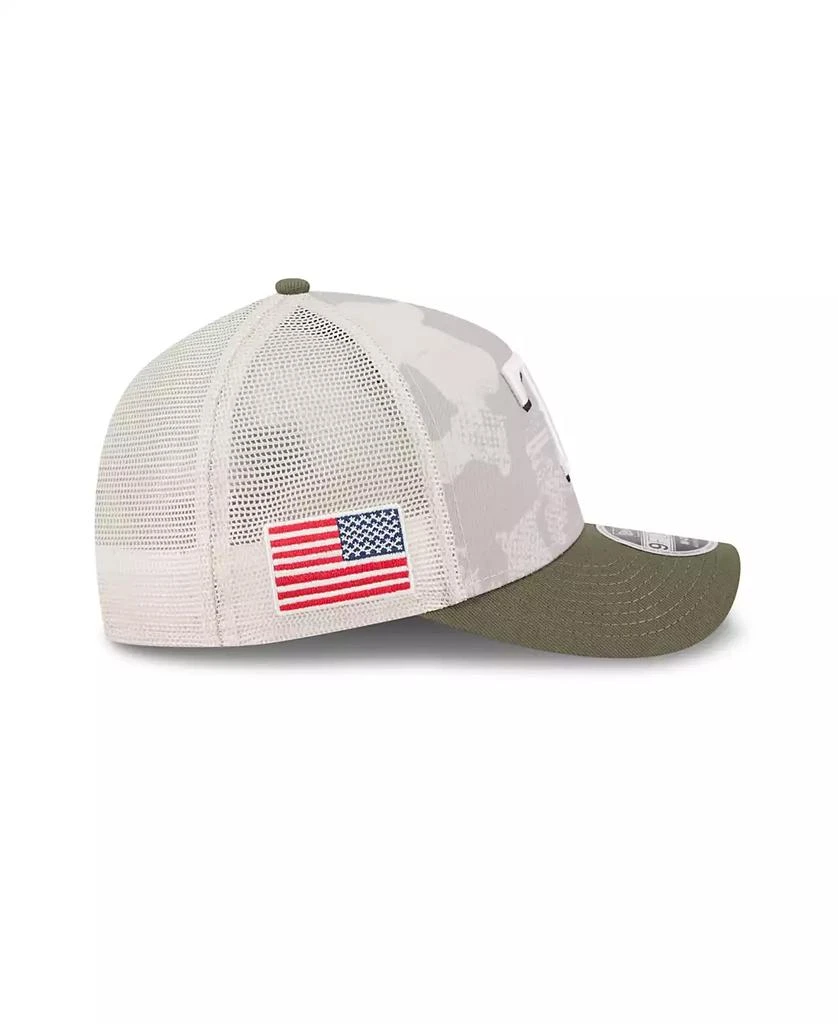 New Era Men's Light Beige/Olive Texas Rangers 2025 Armed Forces Day 9FORTY M-Crown A-Frame Adjustable Hat 3