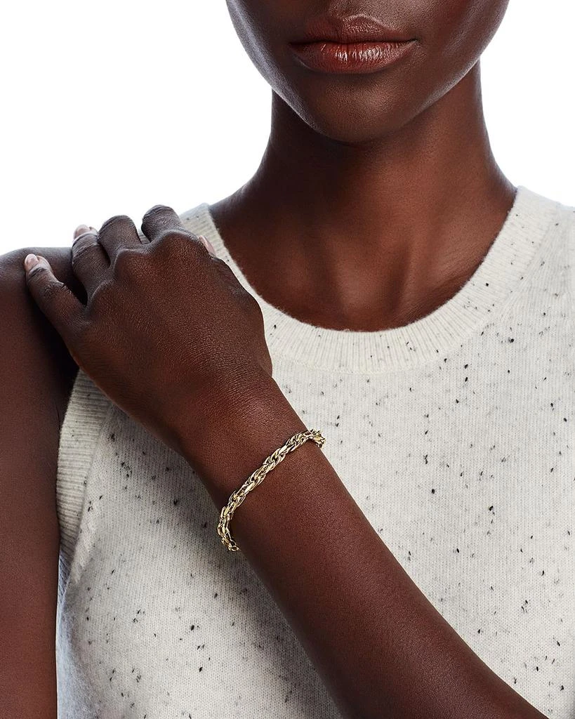 Alberto Amati 14K Yellow Gold Intertwined Link Chain Bracelet 2