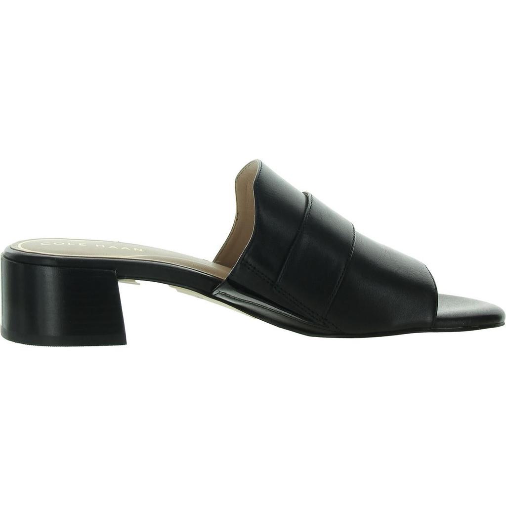 Cole Haan Crosby Womens Faux Leather Peep Toe Heels
