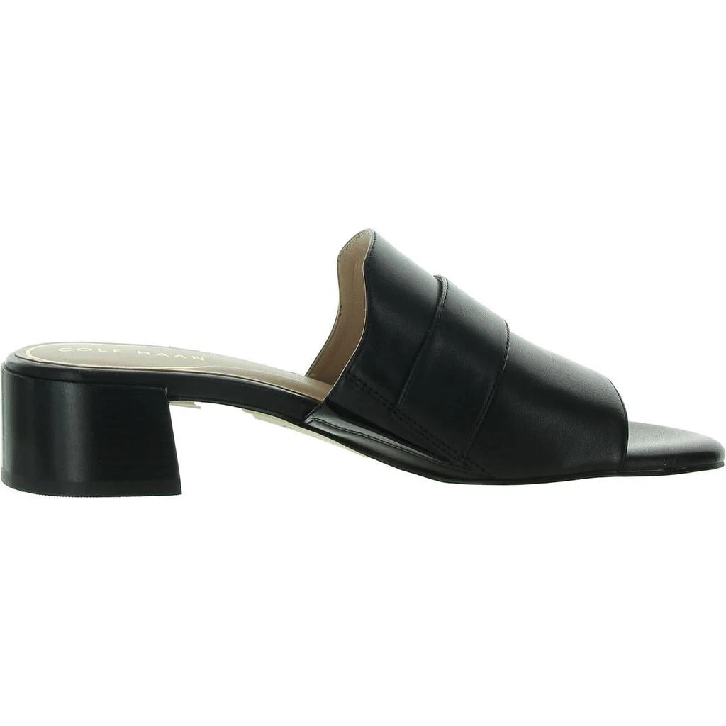 Cole Haan Crosby Womens Faux Leather Peep Toe Heels 2
