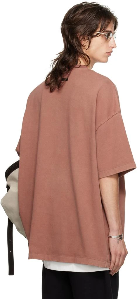 Essentials Burgundy Crewneck T-shirt 3