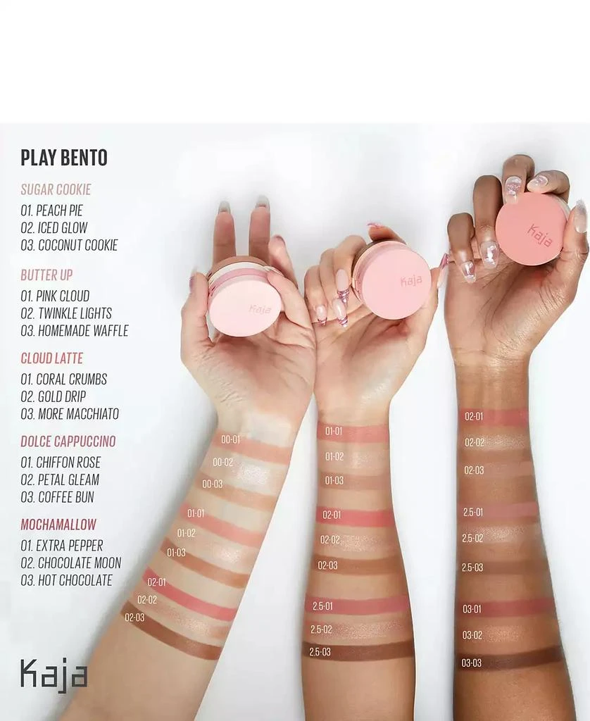 Kaja Face Bento Cream Bronzer, Powder Blush & Highlighter Sculpting Trio 5