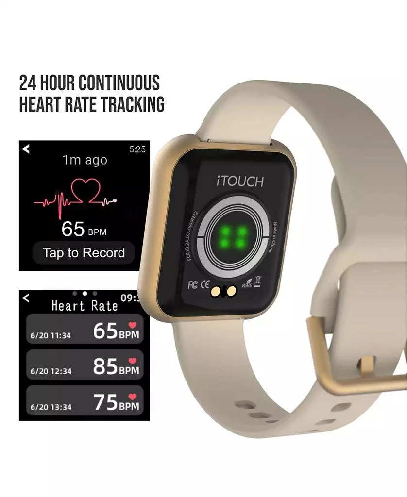 iTouch Air 3 Unisex Heart Rate Black Strap Smart Watch 4