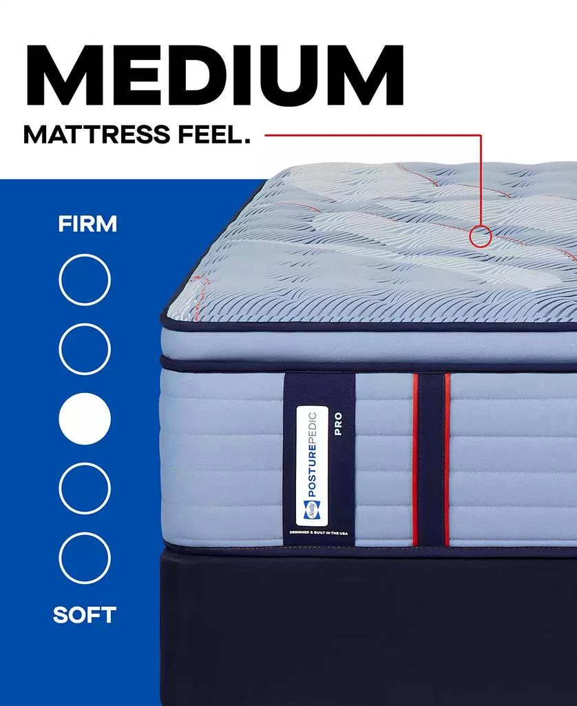 Sealy Posturepedic West Hill 15" Medium Euro Pillowtop Mattress Set - 3