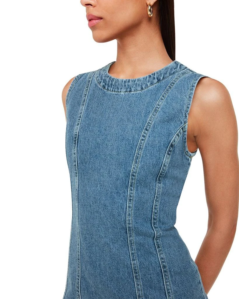 Whistles Sleeveless Denim Midi Dress 4