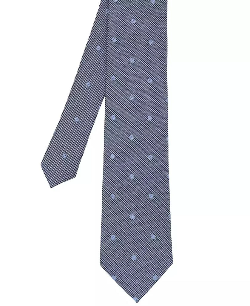 Ben Sherman Men's Dot Plaid Silk Tie 1