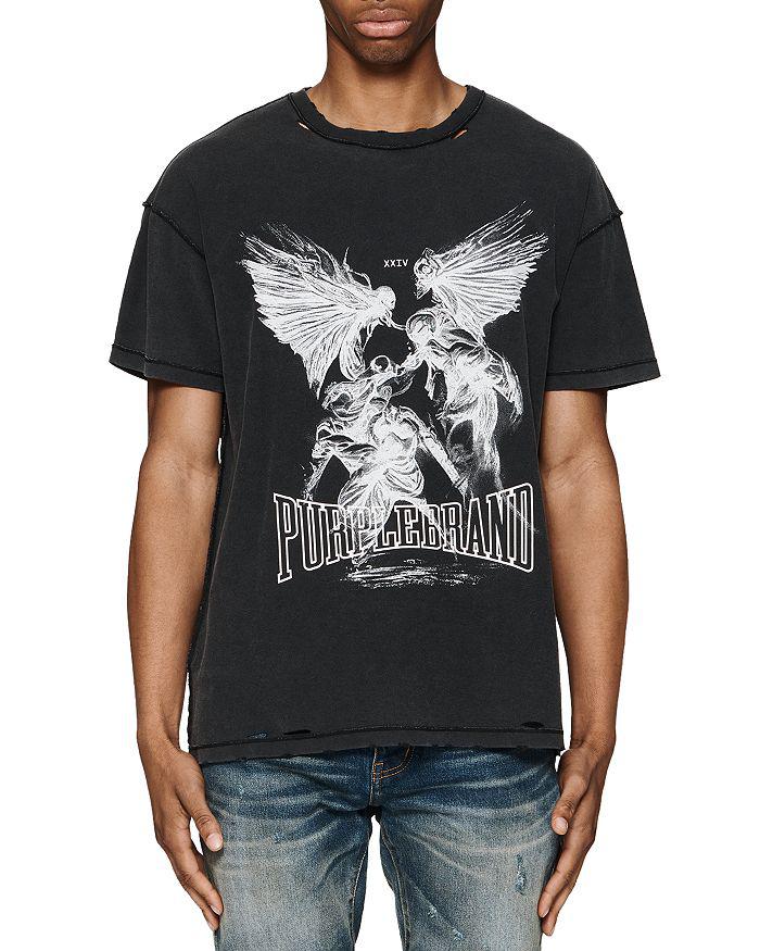 Purple Brand Textured Inside Out Short Sleeve Tee