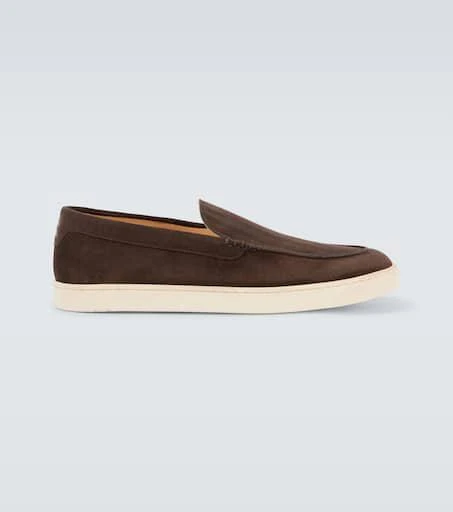 Brunello Cucinelli Herringbone suede loafers 1