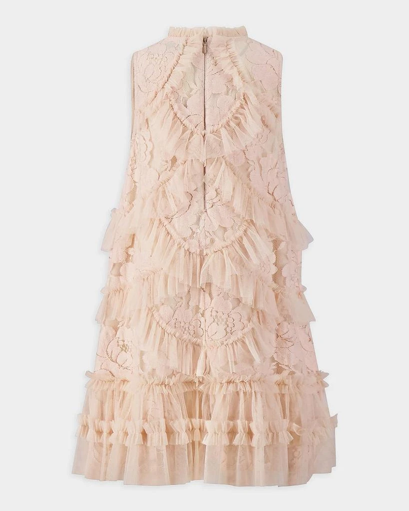 Mac Duggal Girl
s Sleeveless Ruffle Lace Dress, Size 4-12 2