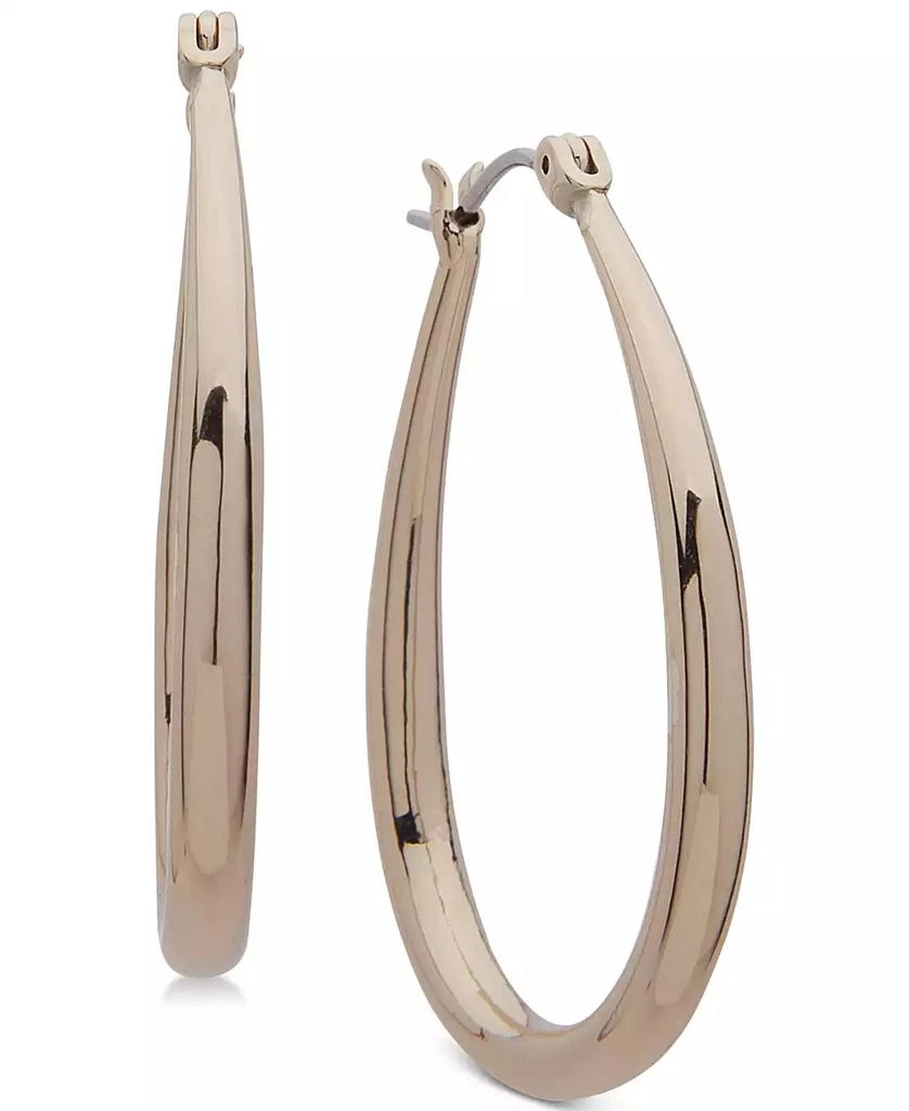 Ralph Lauren Elongated Small Hoop Earrings 1" 1