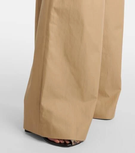 Dries Van Noten Low-rise cotton twill wide-leg pants 5