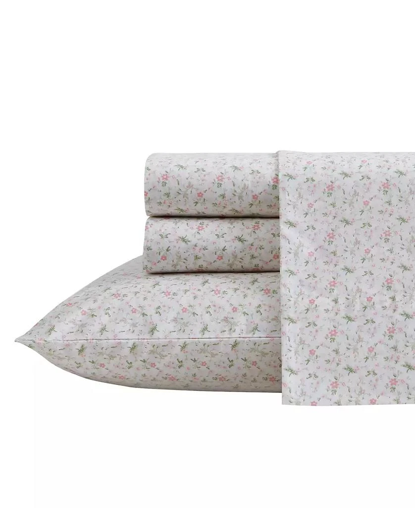 Laura Ashley 200-Thread Cotton 4 -Pc. Sheet Set