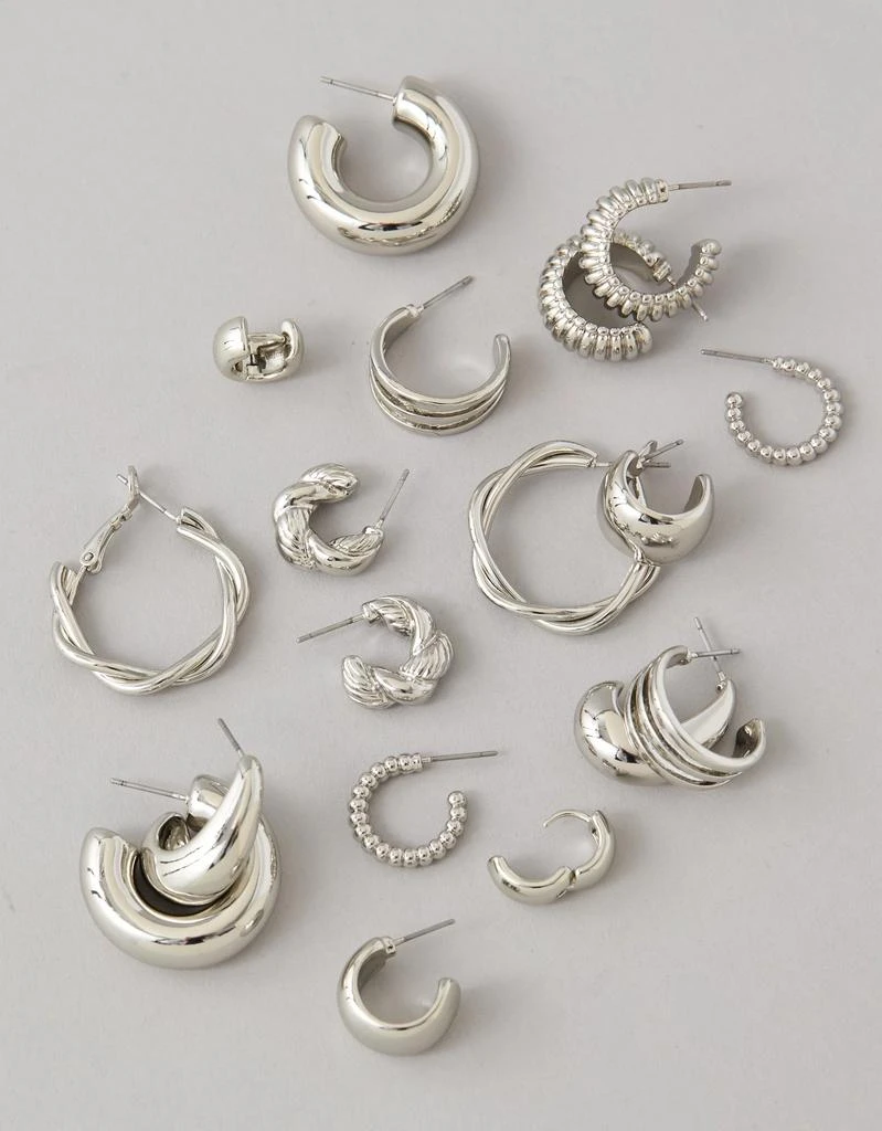 AE AEO Hoop Earrings 9-Pack 1