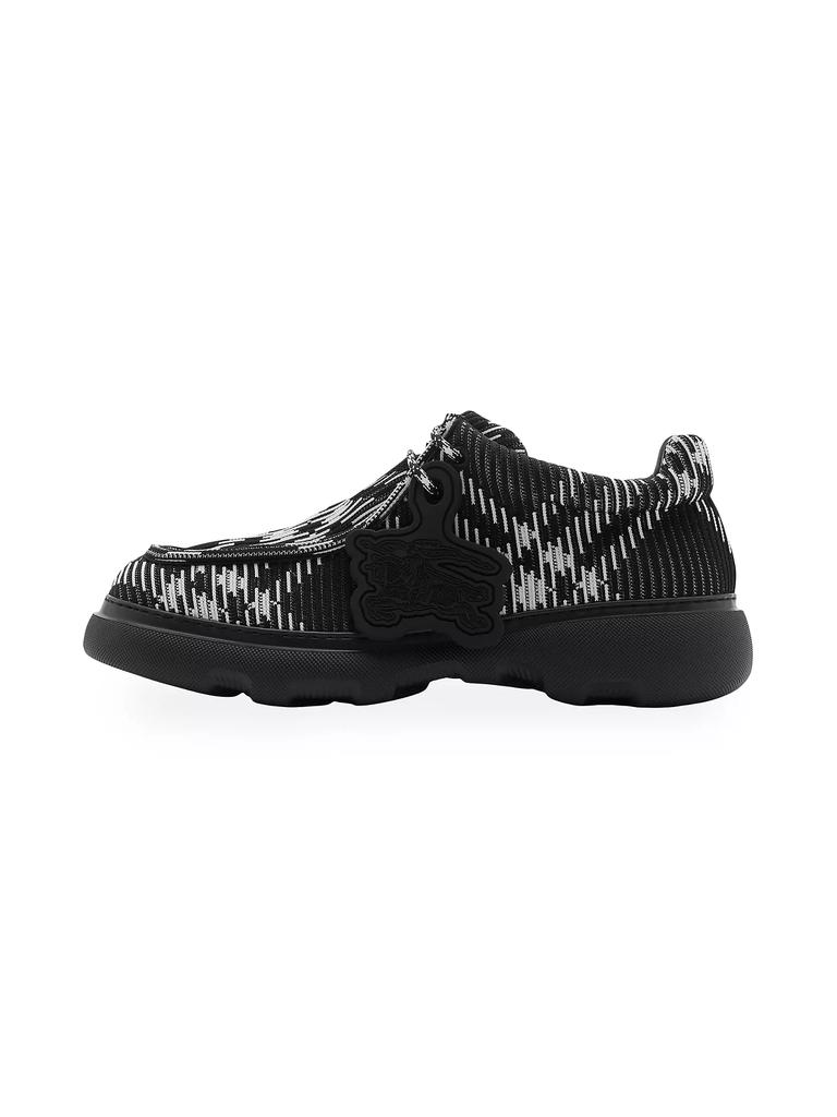 Burberry Check Woven Creeper Shoes - Business Casual Shoes