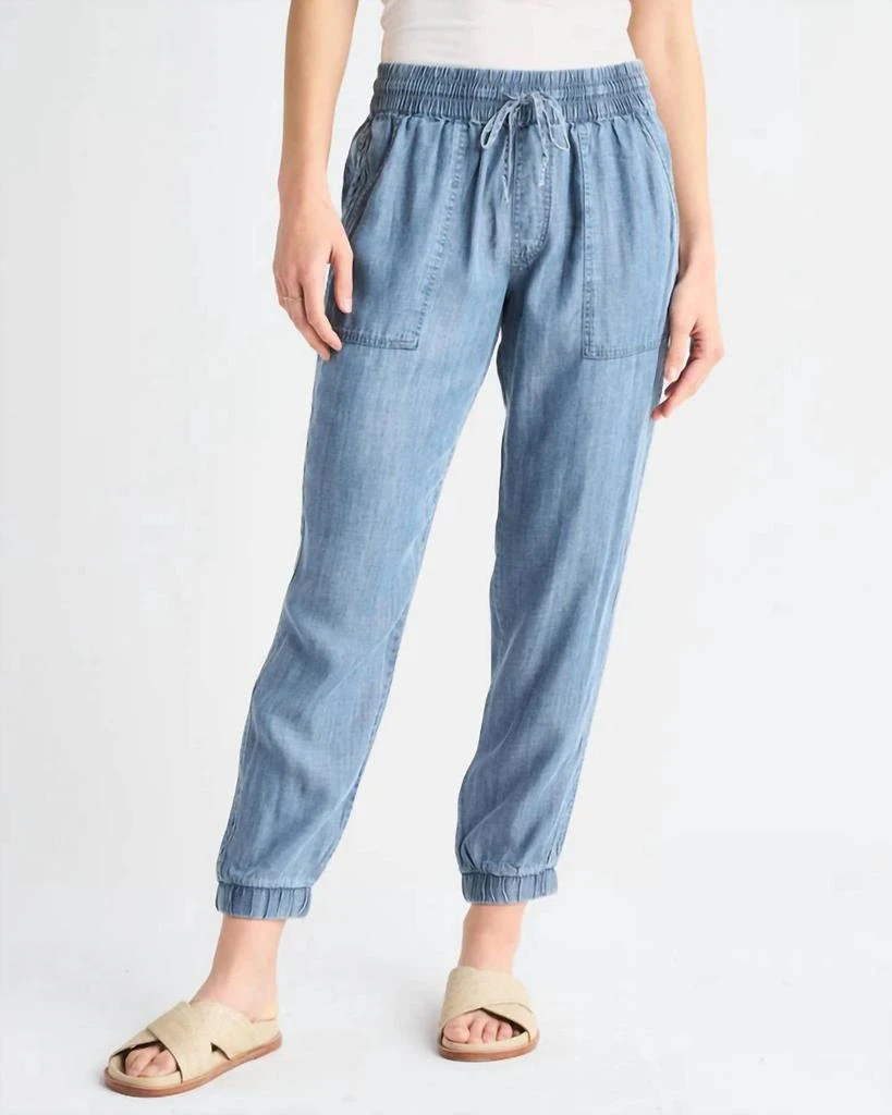 Splendid Lakeside Chambray Jogger In Indigo 1