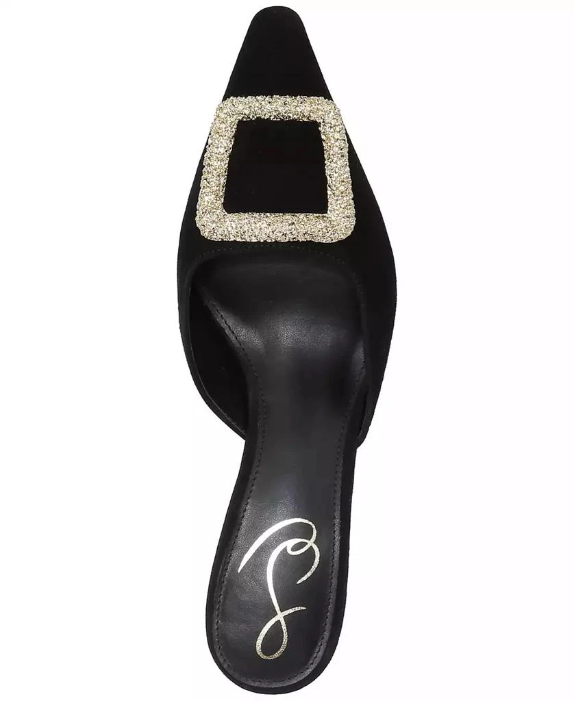 Sam Edelman Women's Brit Embellished-Buckle Dress Mules 4