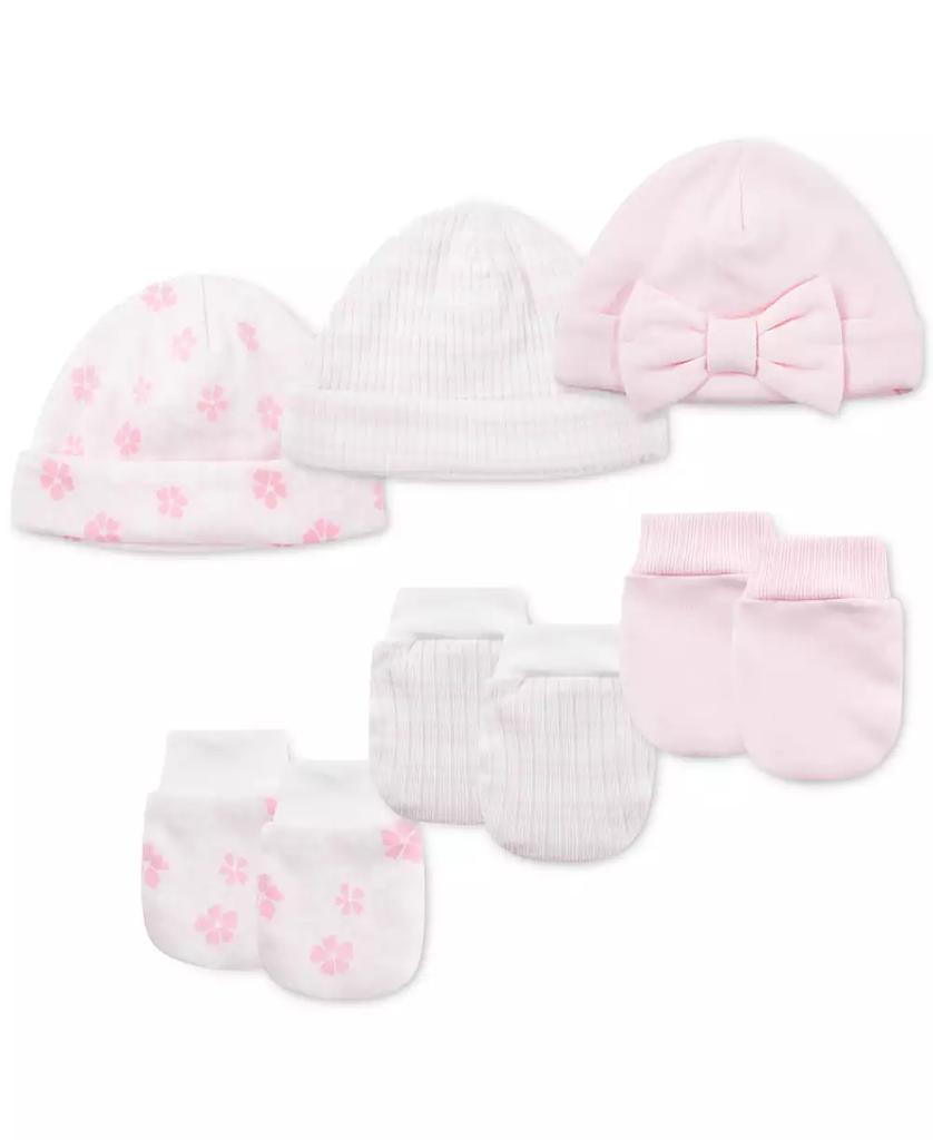 Little Me Baby Hats & Mittens, 6 Piece Set