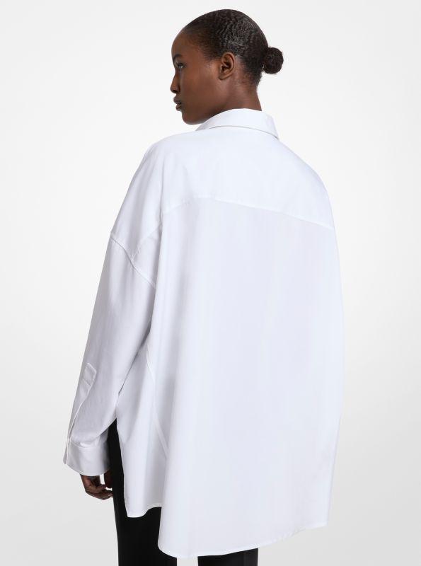 Michael Kors Cotton Poplin Dolman-Sleeve Shirt