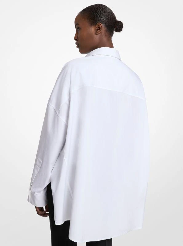 Michael Kors Cotton Poplin Dolman-Sleeve Shirt 2