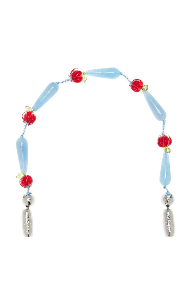 Ossa Ossa - Tulip Wristlet Phone Strap - Blue - OS - Moda Operandi 1