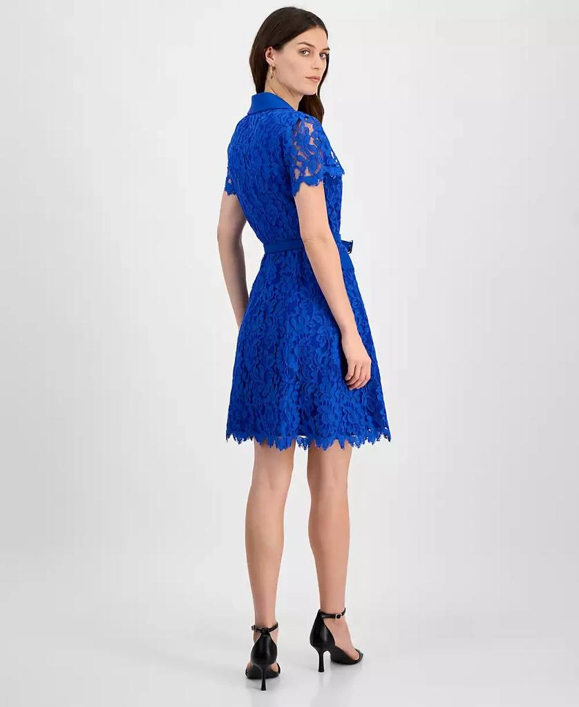 Women's Belted Lace Fit & Flare Dress  On Sale Now with Up to 38% Off |  Discover Exclusive Deals & Savings at BeyondStyle  Authentic Tahari dress|women's  fashion, shoes & accessories|dresses