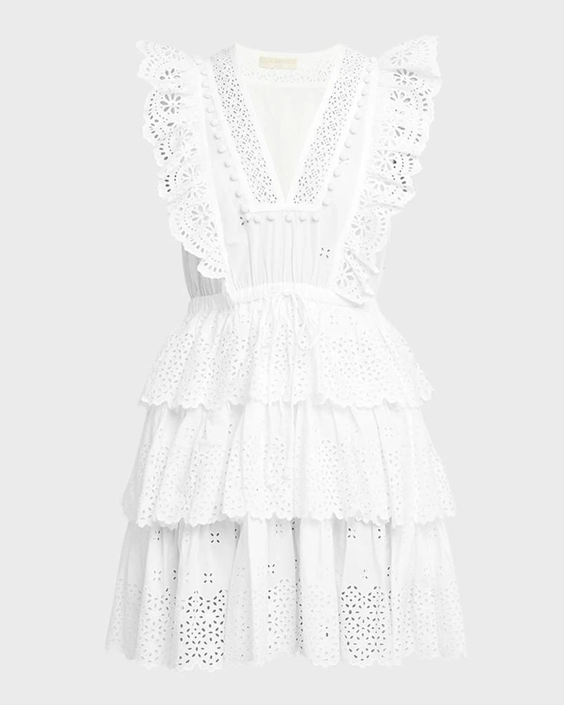 Ulla Johnson Lilith Broderie Anglaise Mini Smock Dress 2