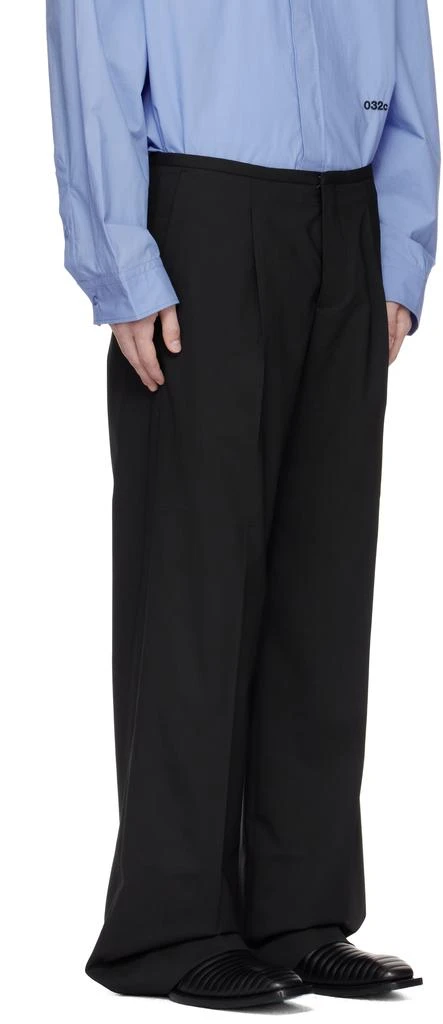 032c Black '032c Office Attire' Wide Leg Suit Trousers 2