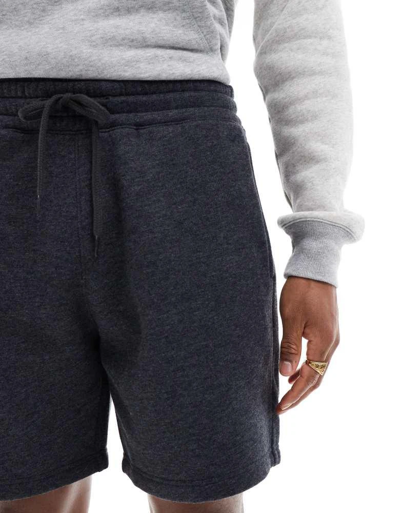 HOLLISTER Hollister 8"" icon fleece short in charcoal 3