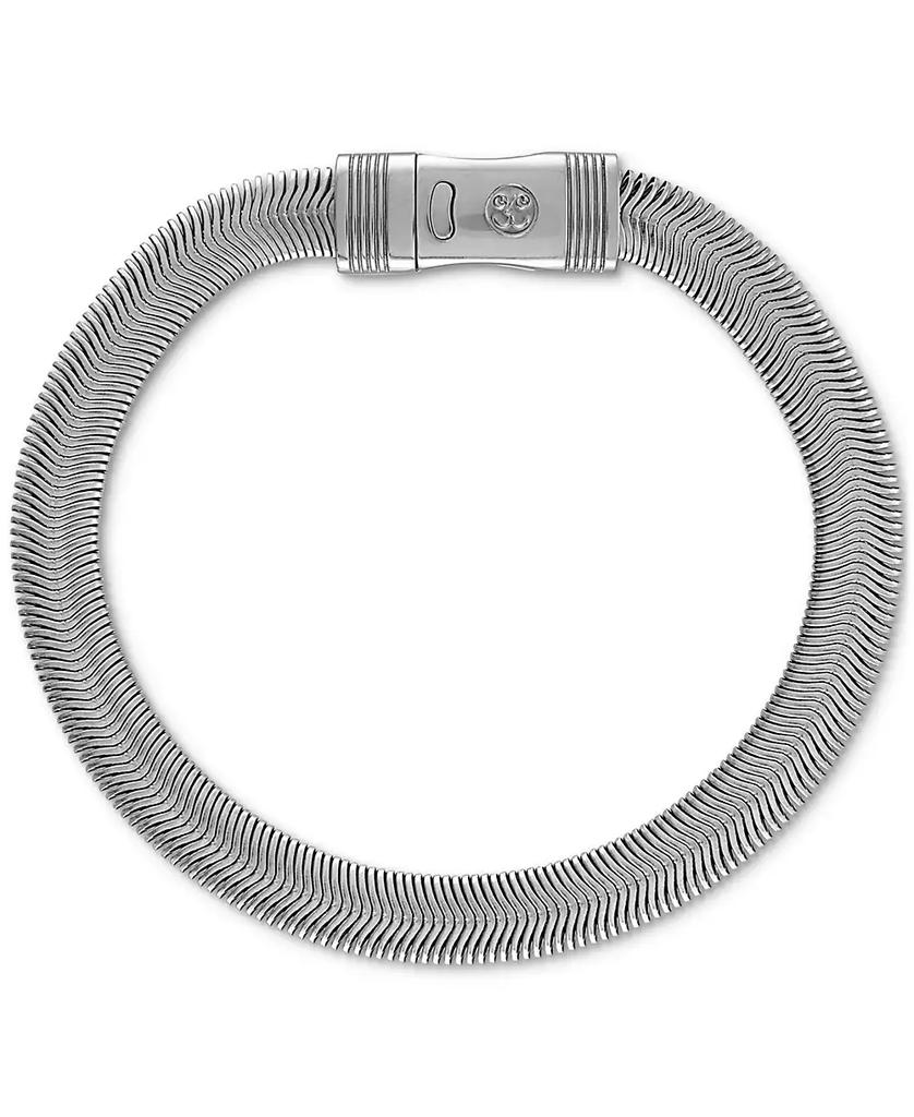 Esquire Men's Jewelry Flat Snake Chain Bracelet in Stainless Steel
