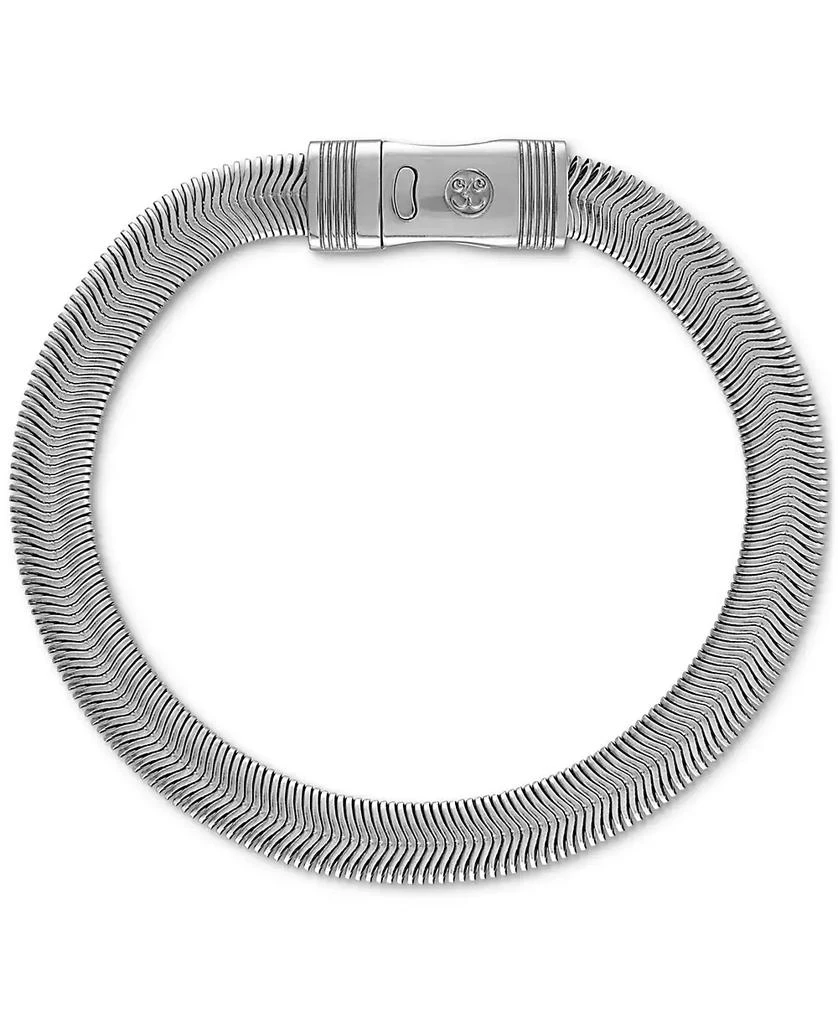 Esquire Men's Jewelry Flat Snake Chain Bracelet in Stainless Steel 1