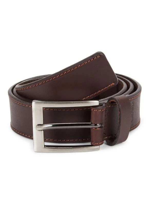 Joe's Jeans Contrast Stitch Leather Belt 1