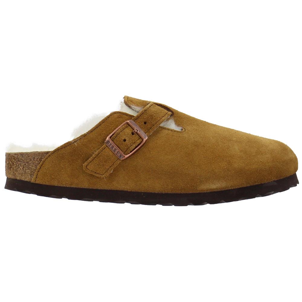 Birkenstock Boston Suede Shearling Clogs