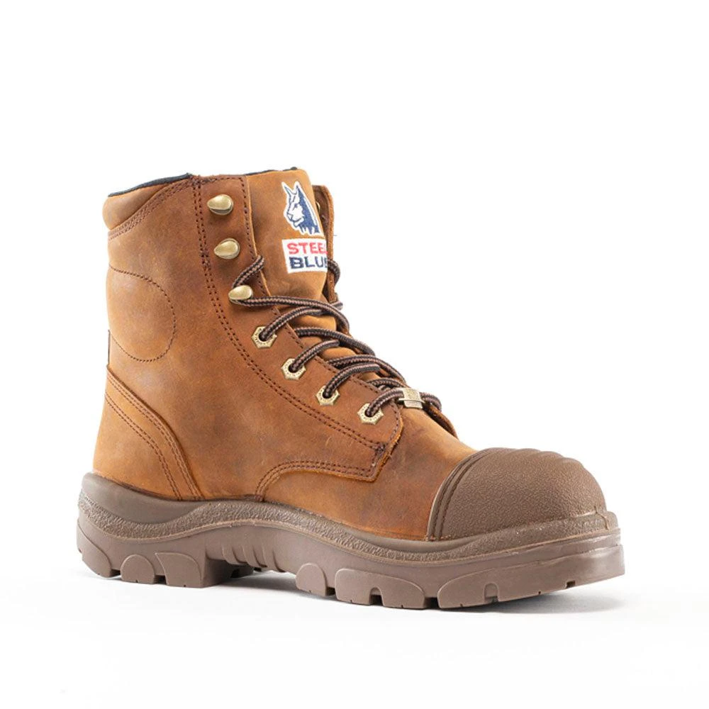 Steel Blue Work Boots Argyle Scuff 6 Inch Slip Resistant Steel Toe Work Boots 2