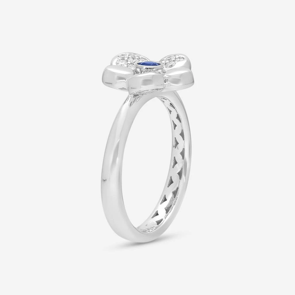 Crivelli Crivelli Little Daisy 18K White Gold Diamond
Sapphire Ring Sz. 6.75 302-R799M-AN 2